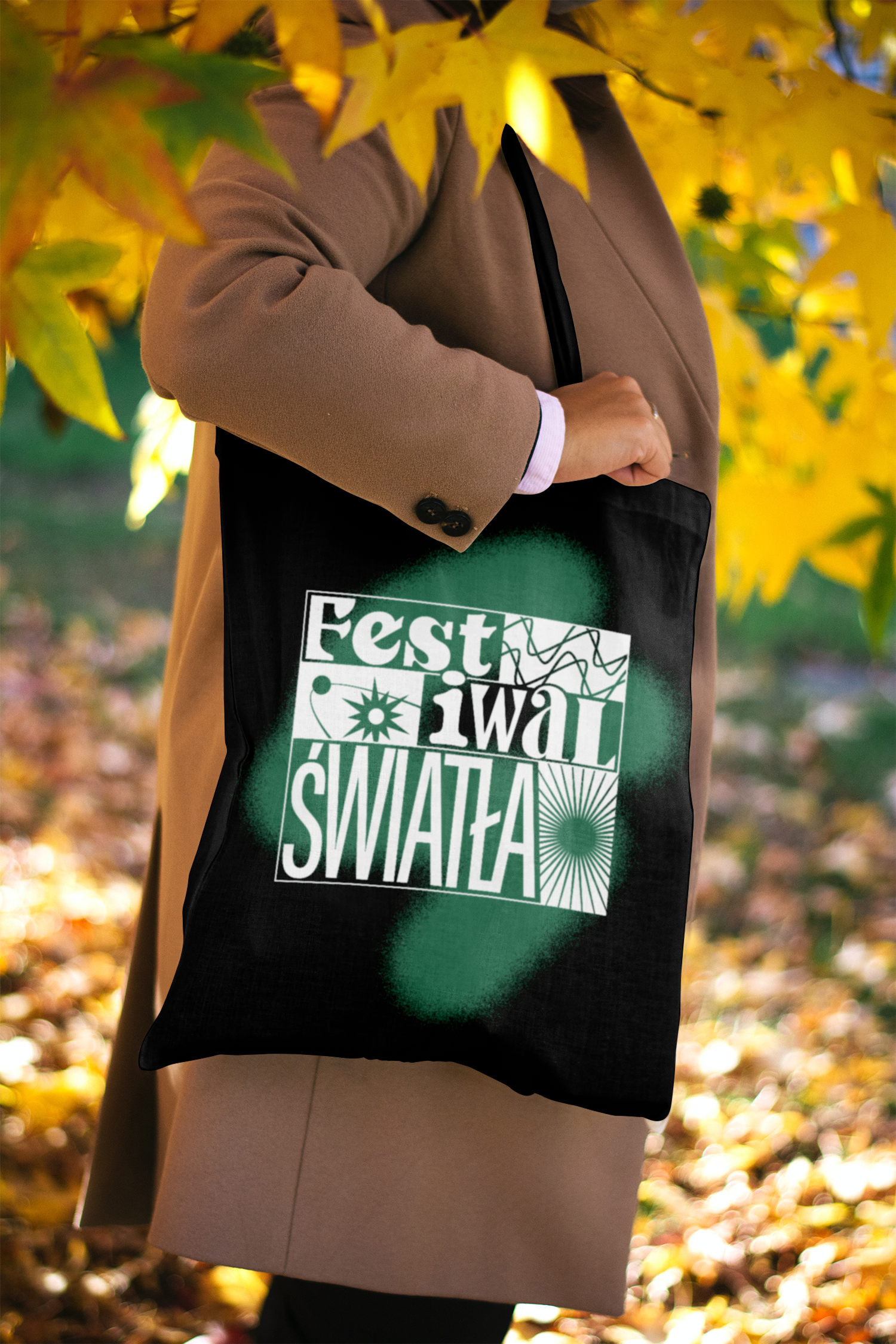 a canvas bag with a branding of Festiwal Światła