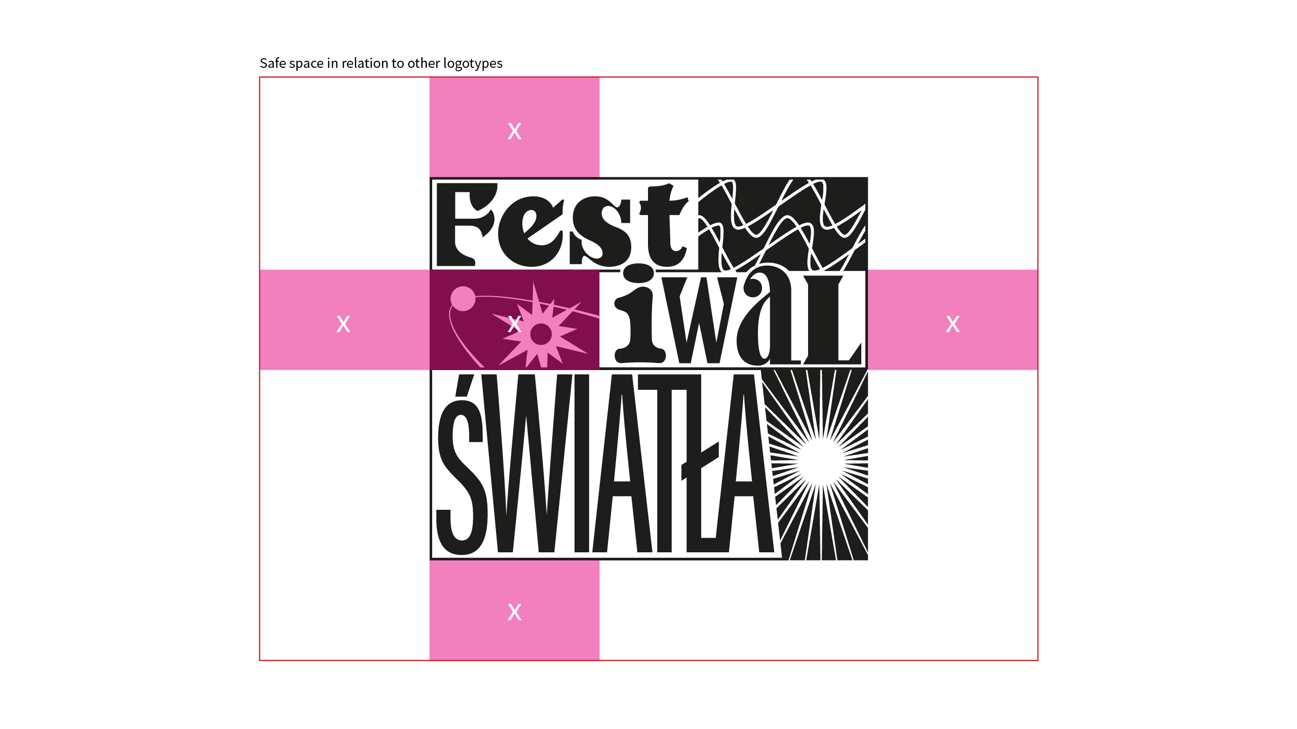 Festiwal Światła logotype, with safe space arround