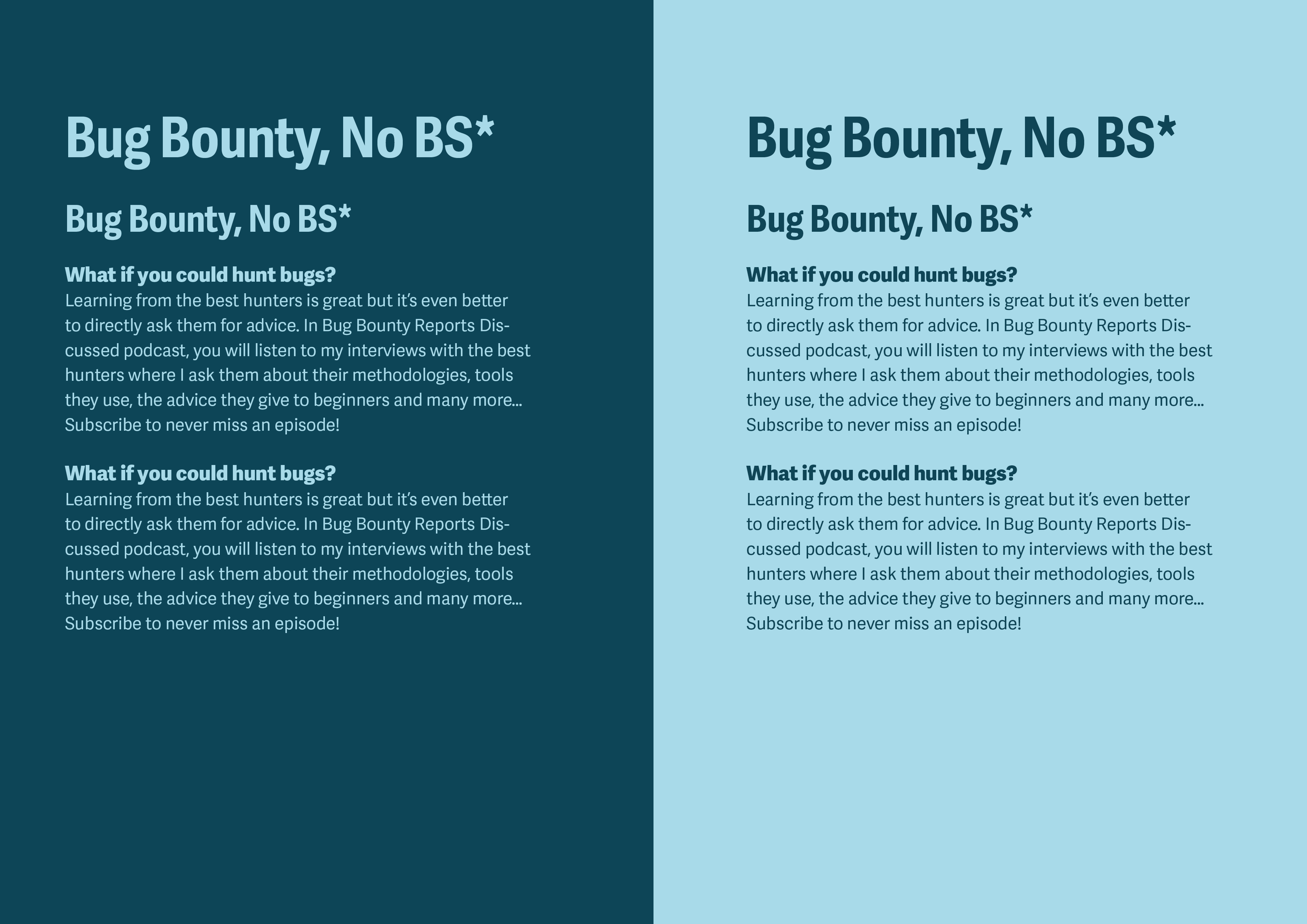 A page from the 'Bug Bounty Reports Explained' brandbook